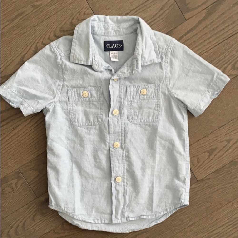 Linen button down shirt 100% cotton